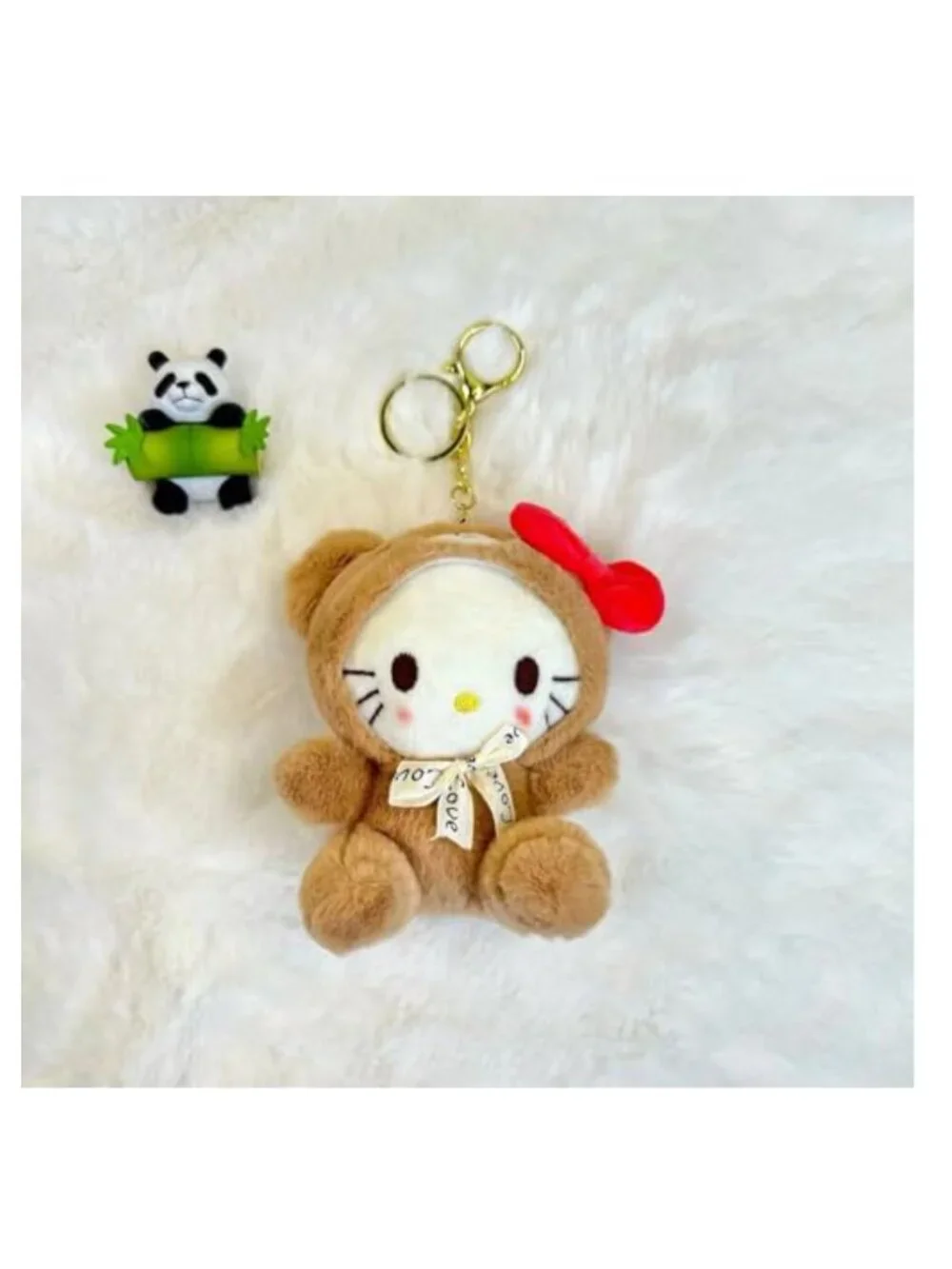 Cute Plush Cartoon Bag Charms Keychain for Women
